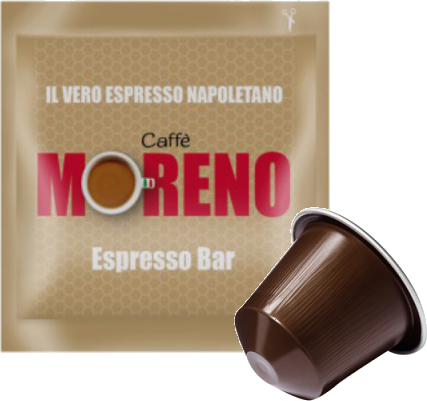 Caffè Moreno - Aroma Espresso - Box 100 Capsule Compatibili Nespresso Da 5.2g