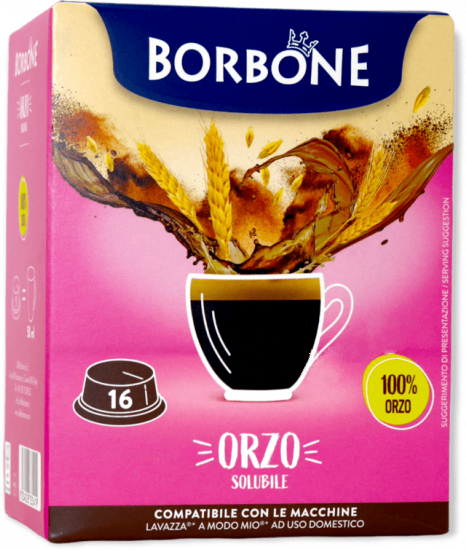 Caffè Borbone Orzo 100%  - 16 Capsule Compatibili A Modo Mio Da 3g