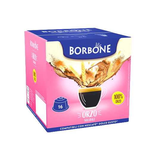Caffè Borbone Orzo 100%  - 16 Capsule Compatibili Dolce Gusto Da 4g