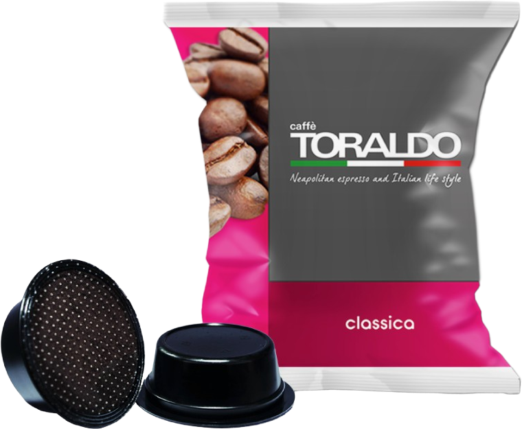 Caffè Toraldo - Classica - Box 100 Capsule Compatibili A Modo Mio Da 7g