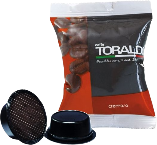 Caffè Toraldo - Cremosa - Box 100 Capsule Compatibili A Modo Mio Da 7g