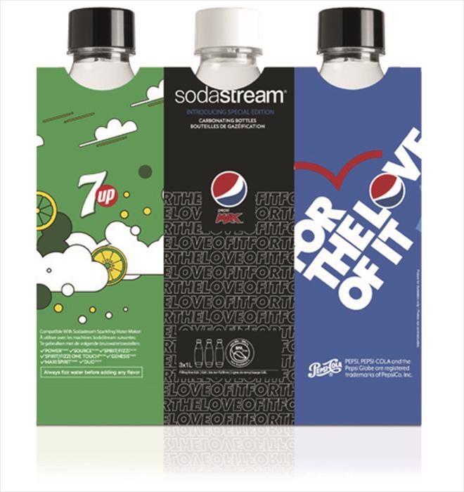 SODASTREAM Conf.3 Pz Bott. Fuse 1l Pepsi