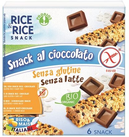 PROBIOS RICE&RICE R&r snack riso ciocc.6x21g