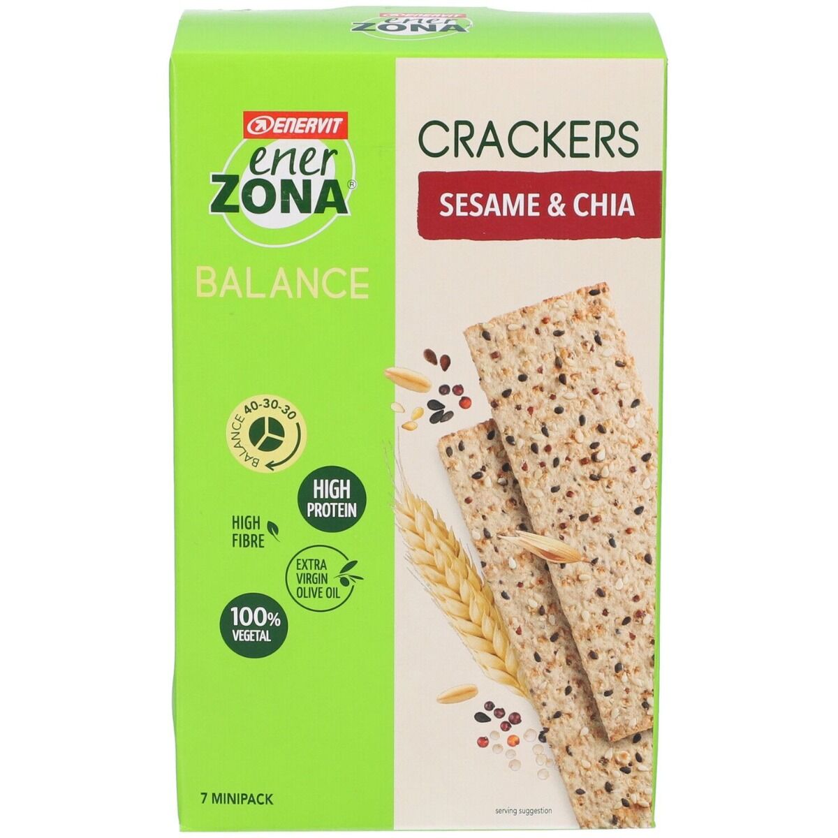 Enervit Enerzona Crackers Sesame & Chia da 7 Minipack 175g
