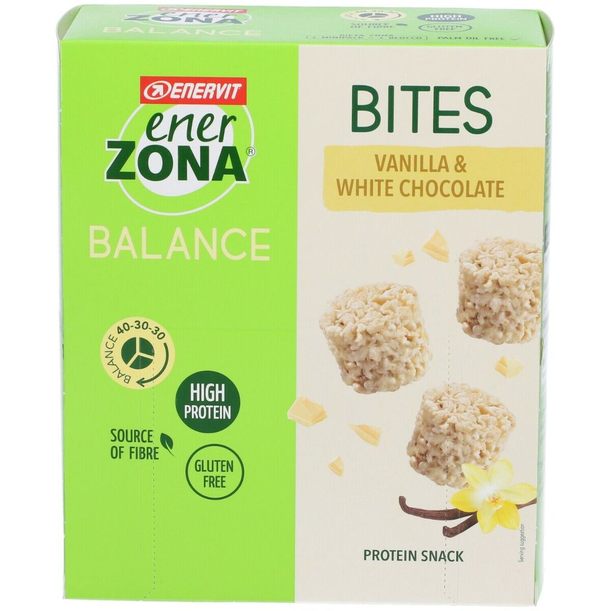 Enervit EnerZona Bites Vaniglia e Cioccolato Bianco 5 Minipack da 24 g