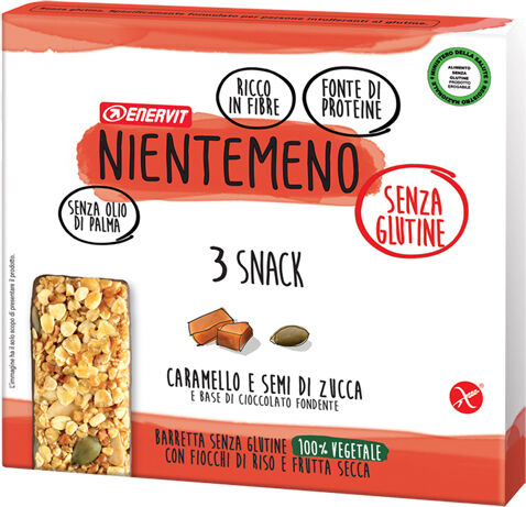 Enervit Nientemeno en barretta caramello/semi zucca