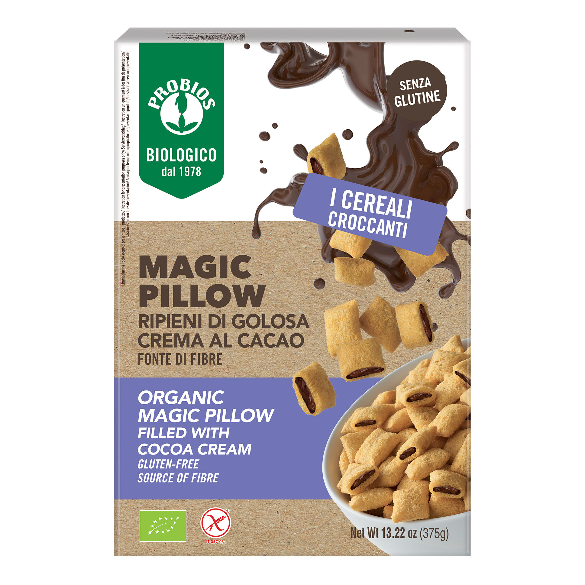 PROBIOS Easy to go magic pillow ripieni di crema al cacao 375 g