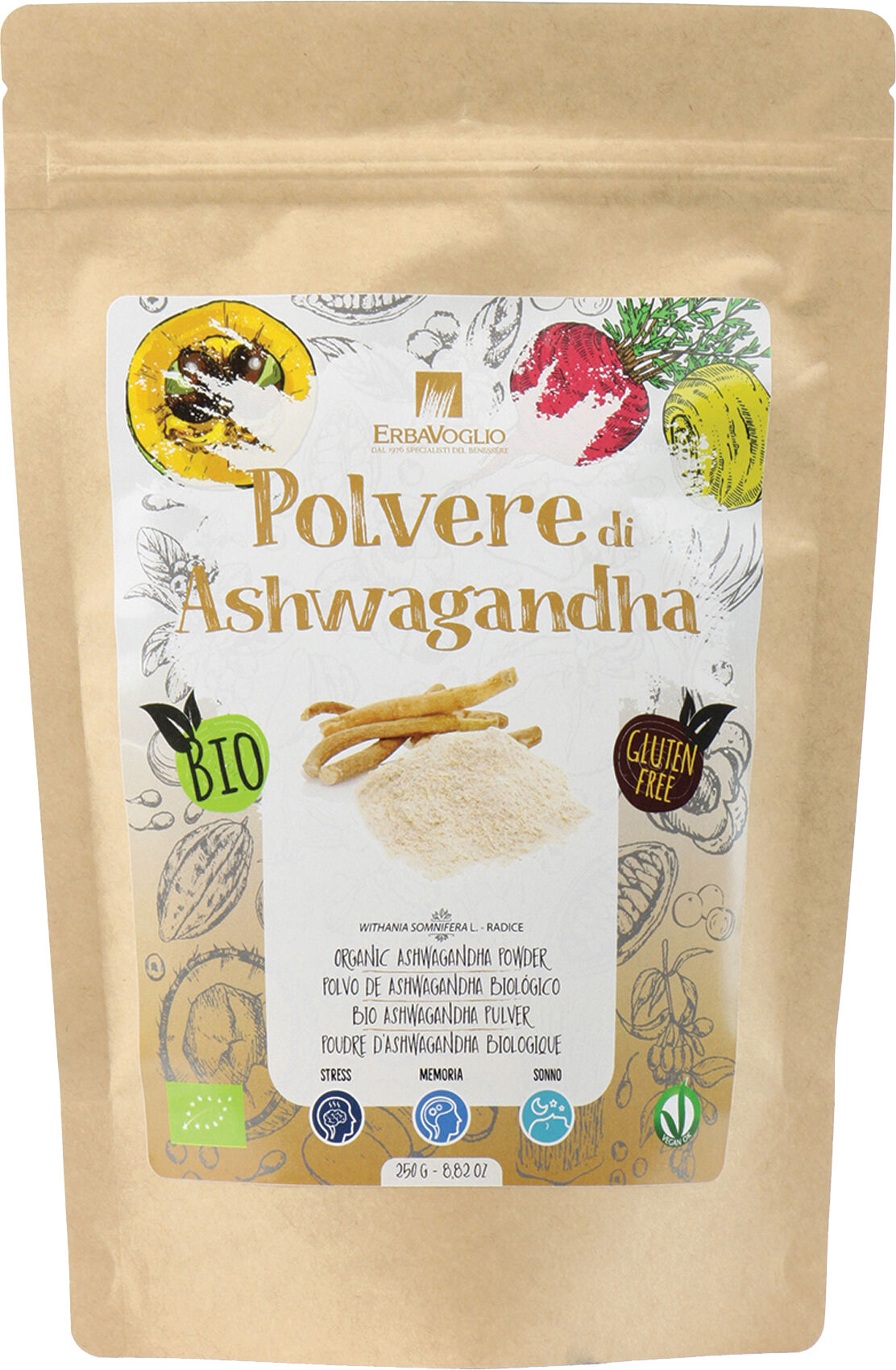 erbavoglio Ashwagandha polvere bio