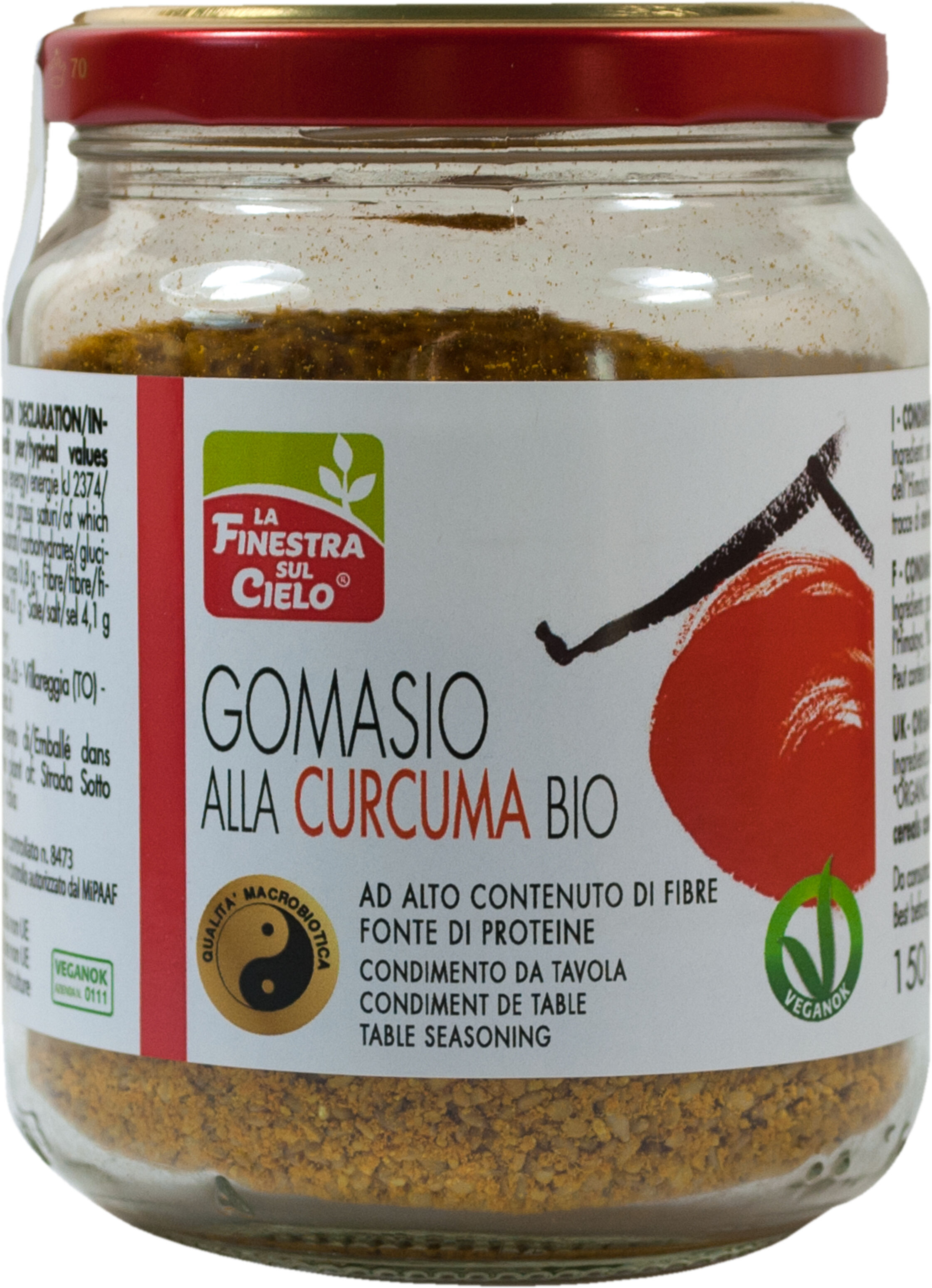 LA FINESTRA SUL CIELO Gomasio alla curcuma bio 150 g