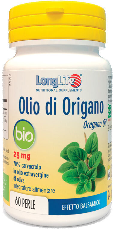 LONG LIFE Longlife olio origano bio 60 perle