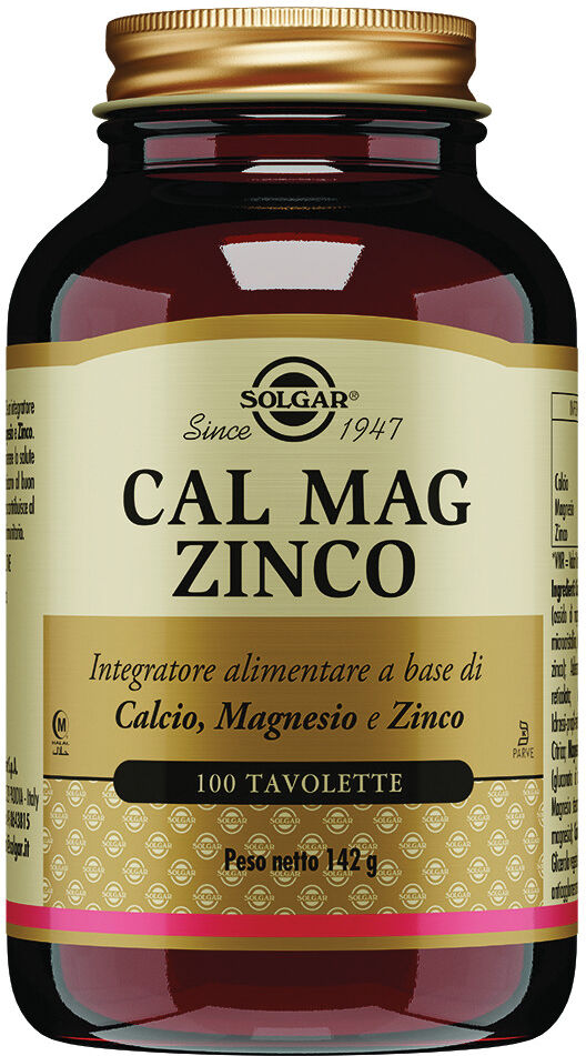 SOLGAR Cal mag zinco 100 tavolette