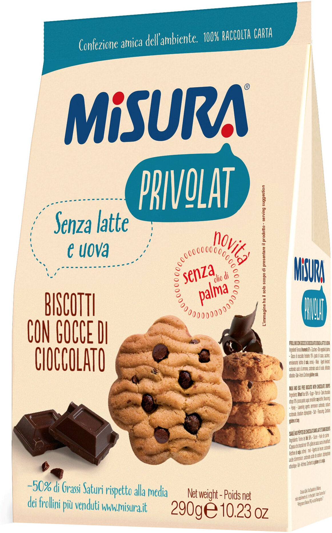 MISURA Privolat bisc.gocce ciocc.290g