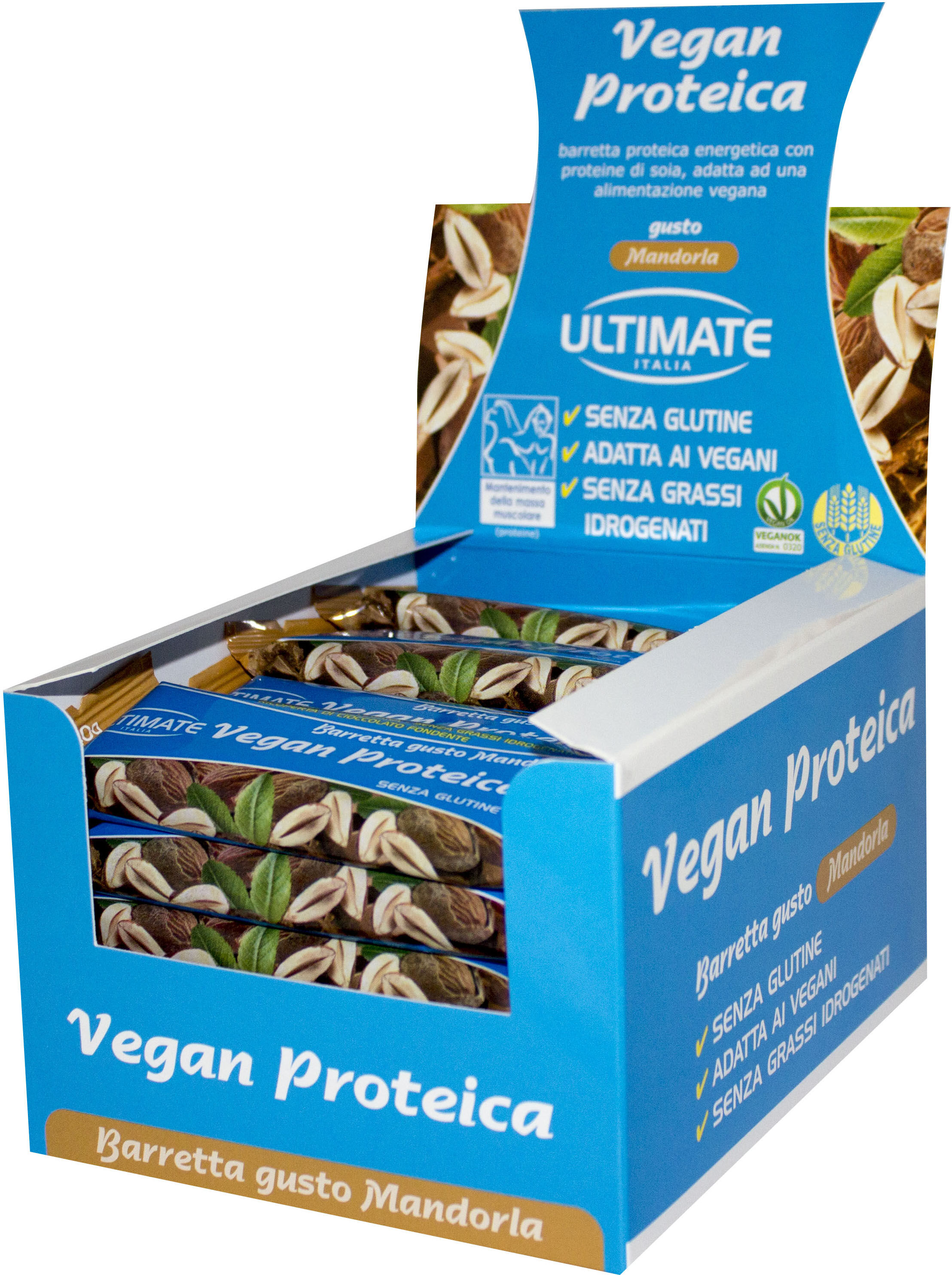 VITA AL TOP Srl Ultimate barretta vegan proteica mandorla 24 x 40 g