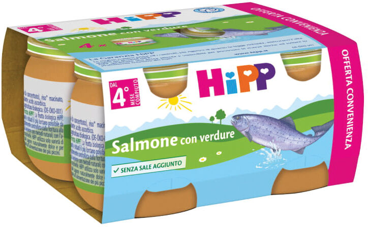 HIPP Omo salmone/verdure 4x80g