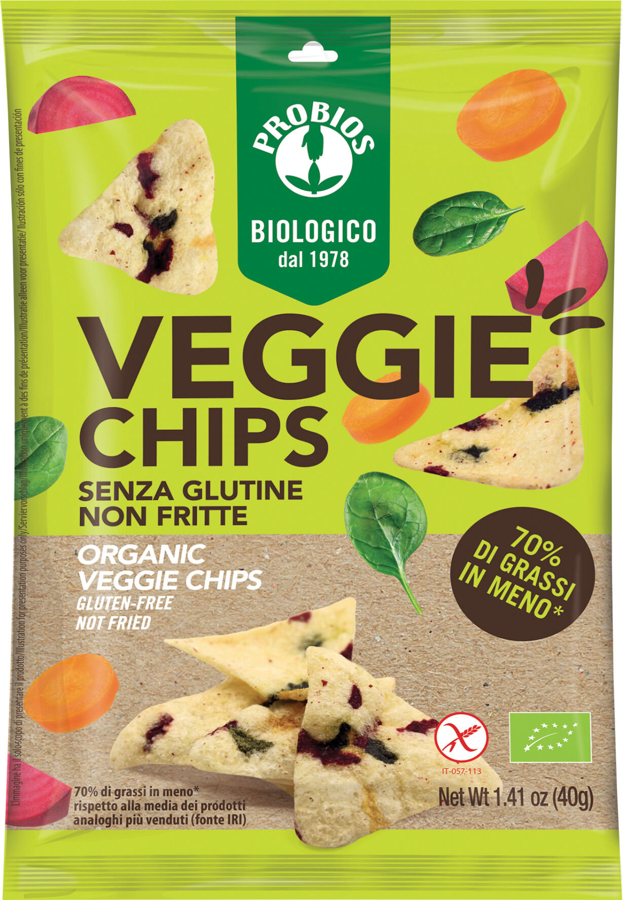 PROBIOS veggie chips 40 g