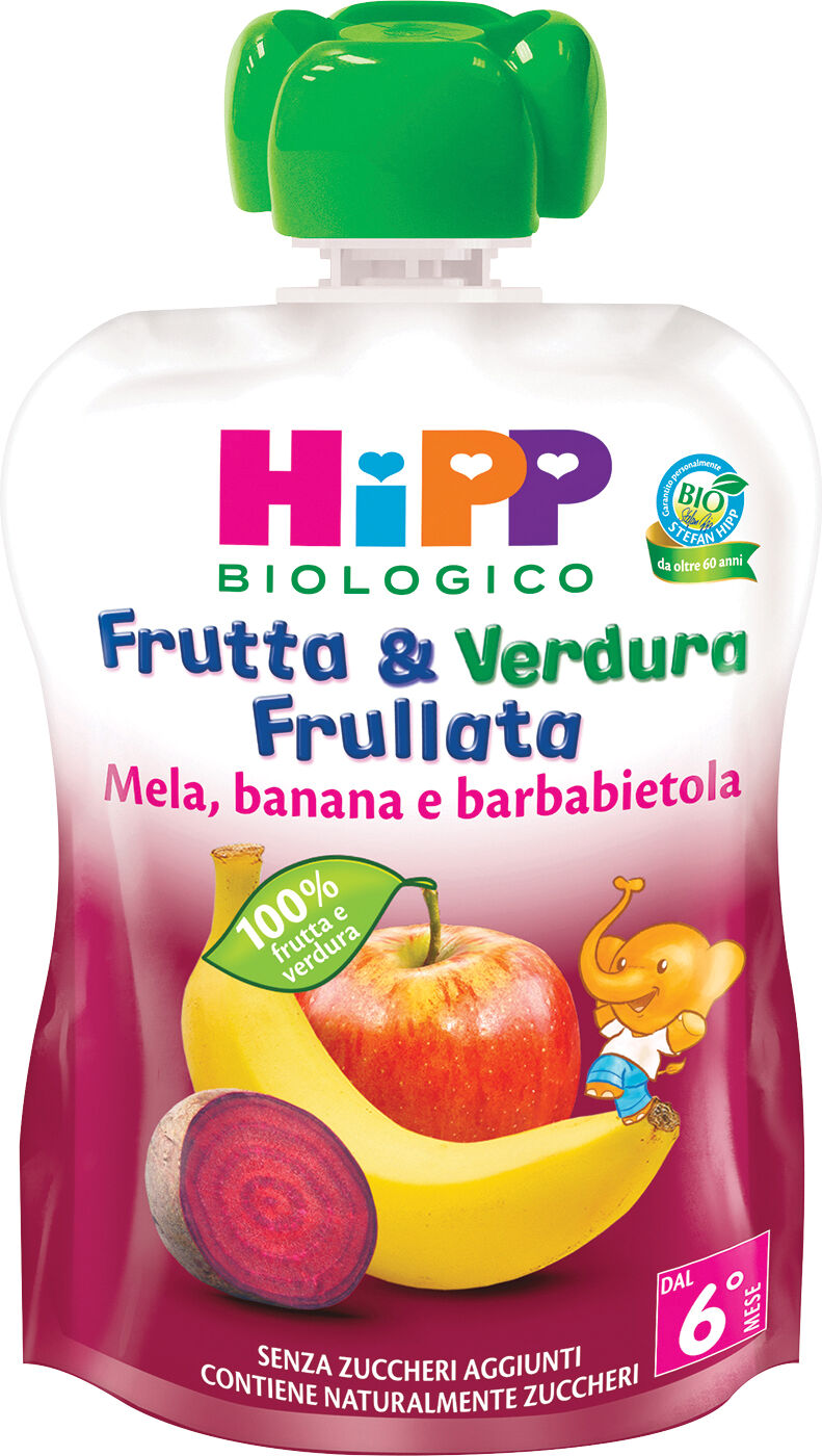 HIPP bio frutta & verdura mela banana barbabietola 90 g