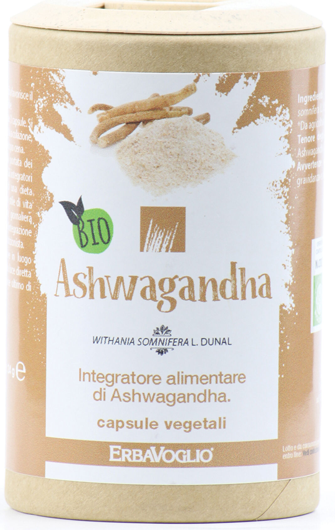 erbavoglio Ashwagandha bio 60 capsule