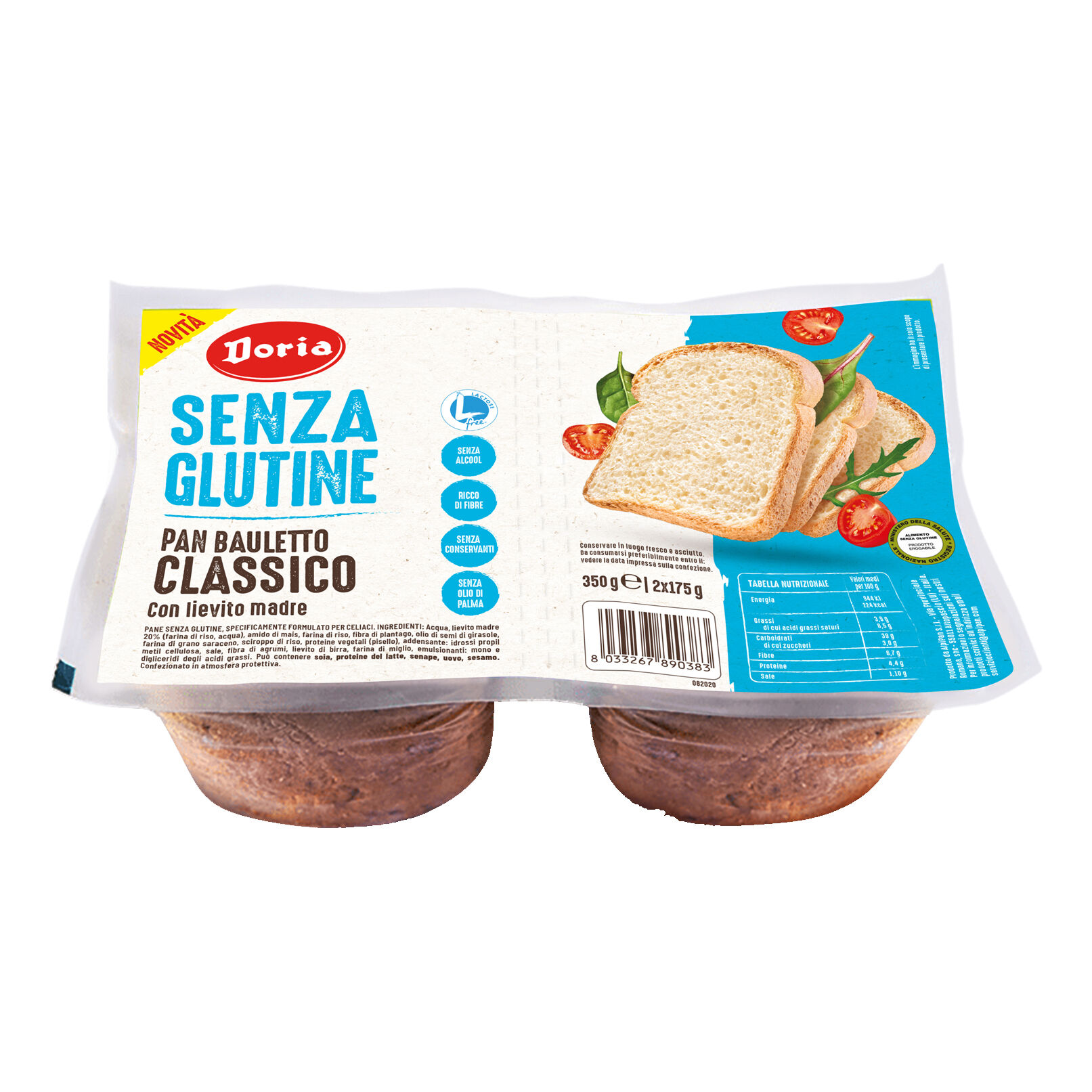 doria pan bauletto classico 2x175 g