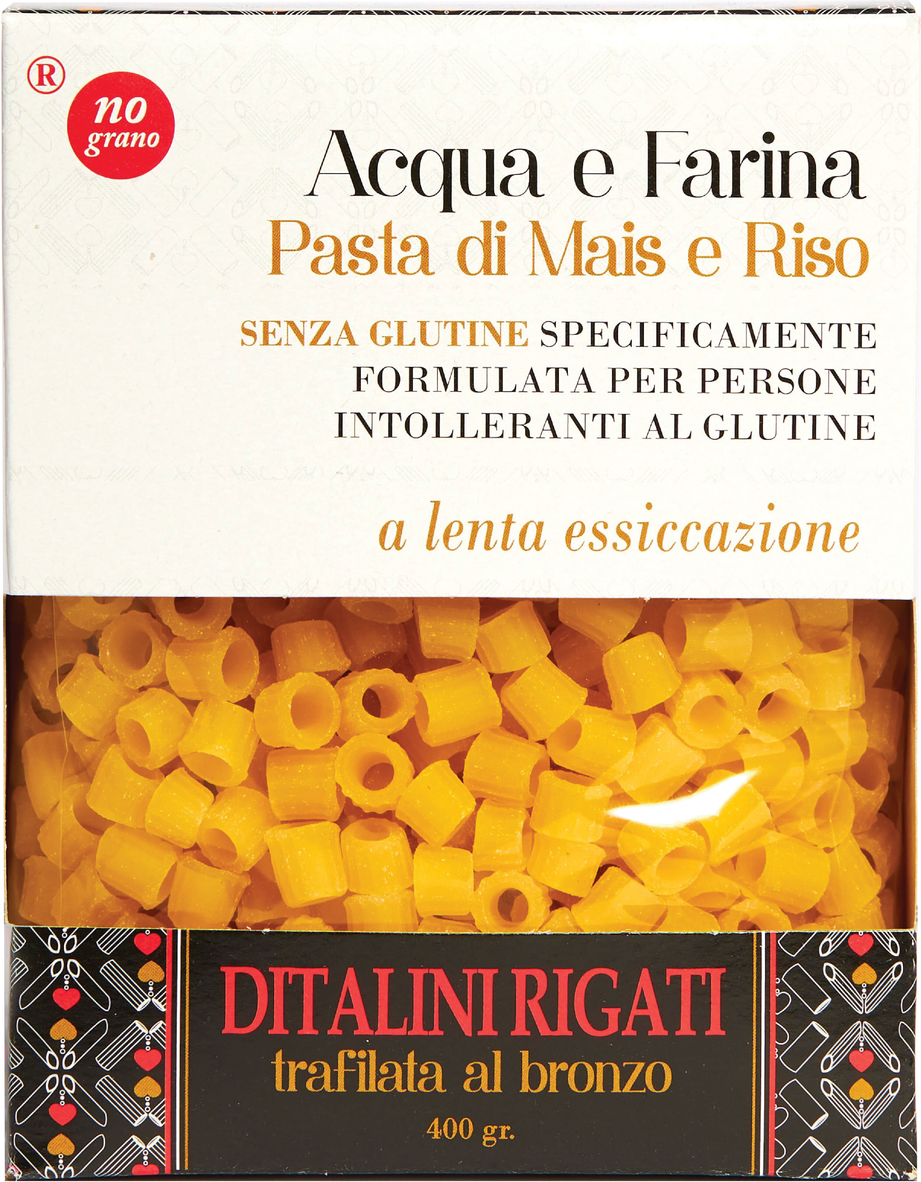 NOGRANO Srl Nutri te' ditalini rigati acqua e farina mais e riso 250 g