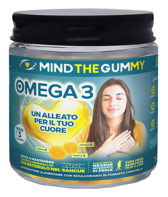 DANTE MEDICAL SOLUTION Srl Mind the gummy omega3 60 pastiglie gommose gusto mix di frutta senza zucchero