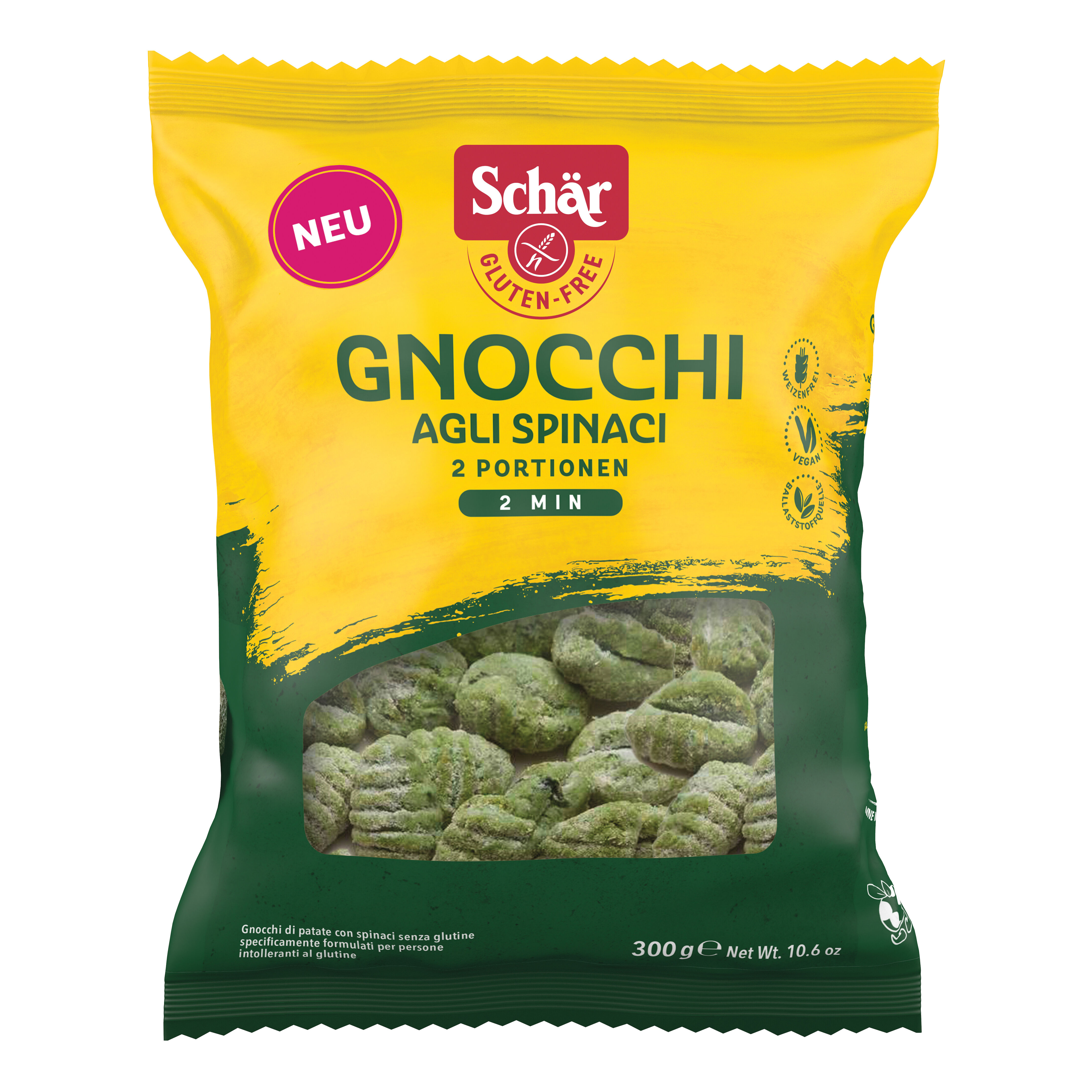 SCHAR gnocchi agli spinaci 300 g