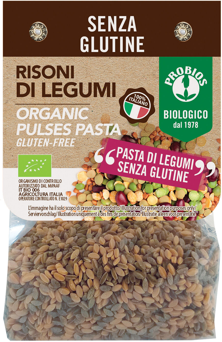 PROBIOS risoni di legumi 250 g