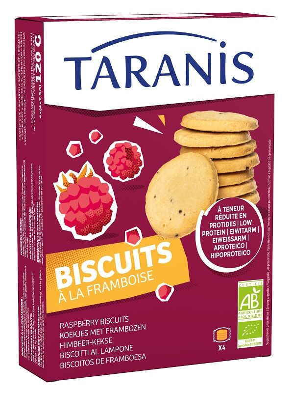 TARANIS biscotti frollini al lampone 120 g