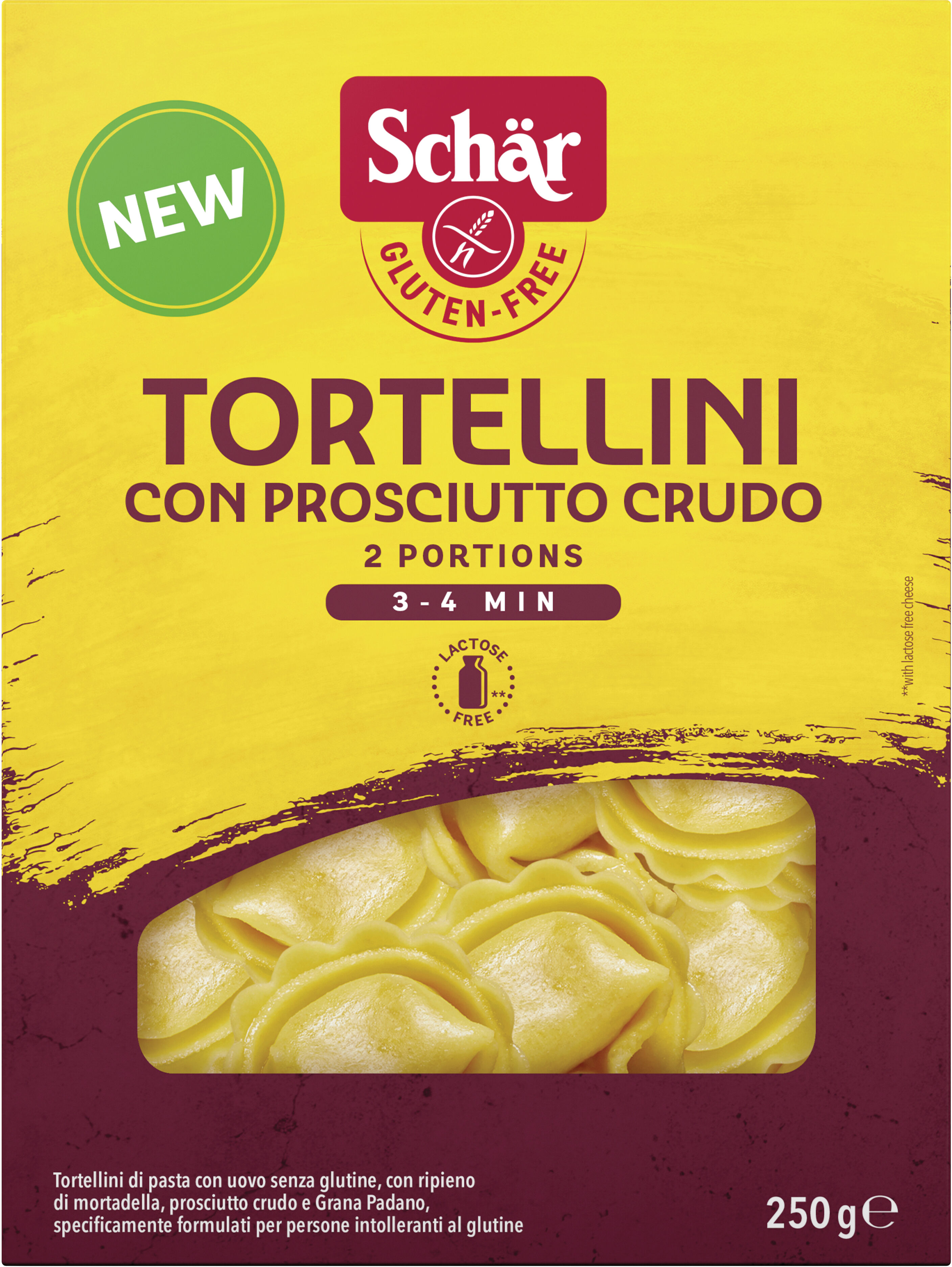 SCHAR tortellini prosciutto cotto 250 g