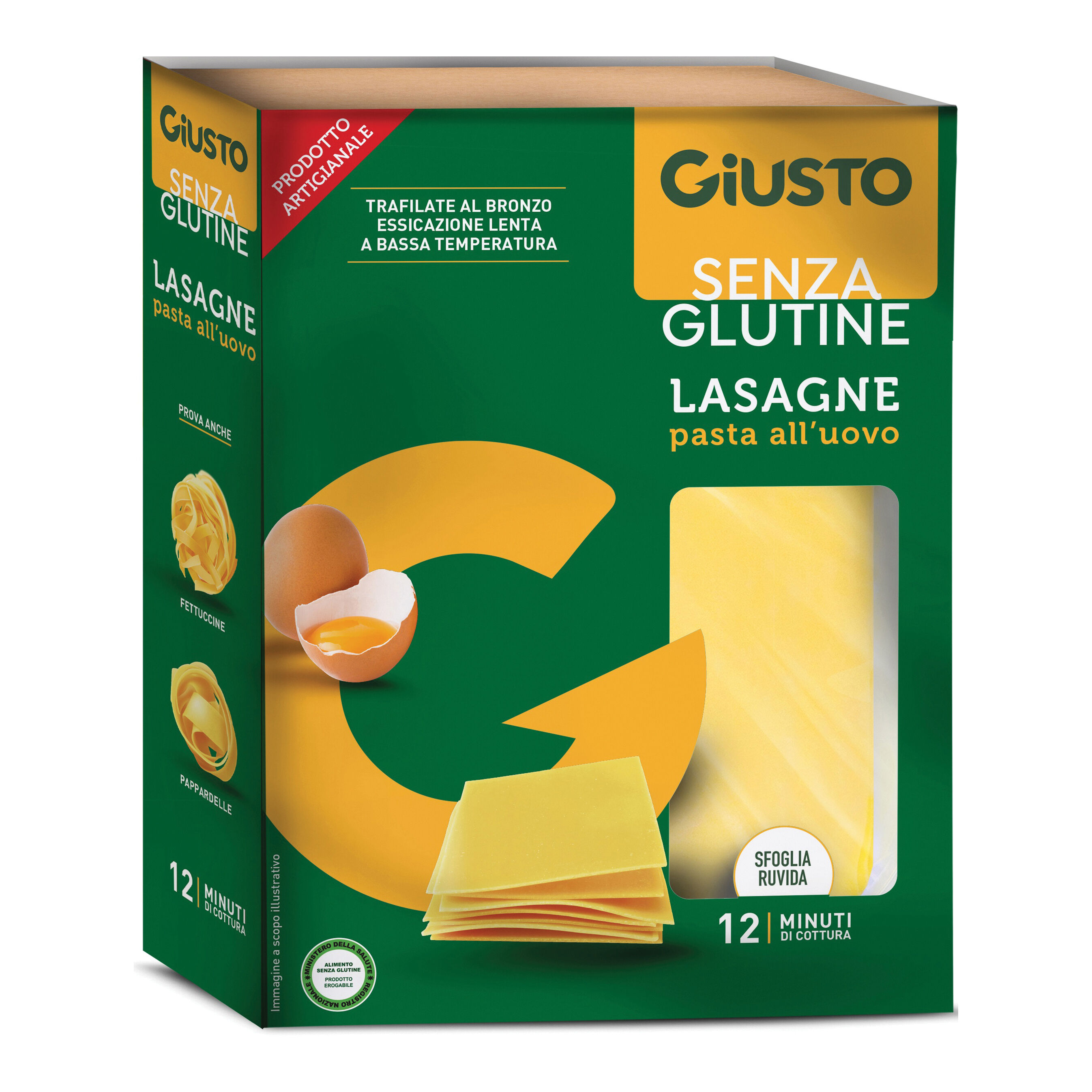 giusto SENZA GLUTINE SFOGLIE LASAGNE 250 G