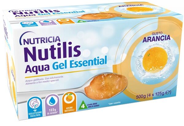 nutricia Nutilis aqua gel arancia 4 pezzi da 125 g
