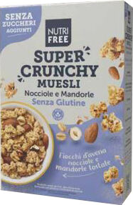 NUTRIFREE super crunchy muesli nocciole e mandorle senza zuccheri aggiunti 300 g