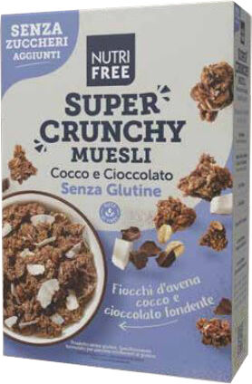 NUTRIFREE super crunchy muesli cocco e cioccolato senza zuccheri aggiunti 300 g