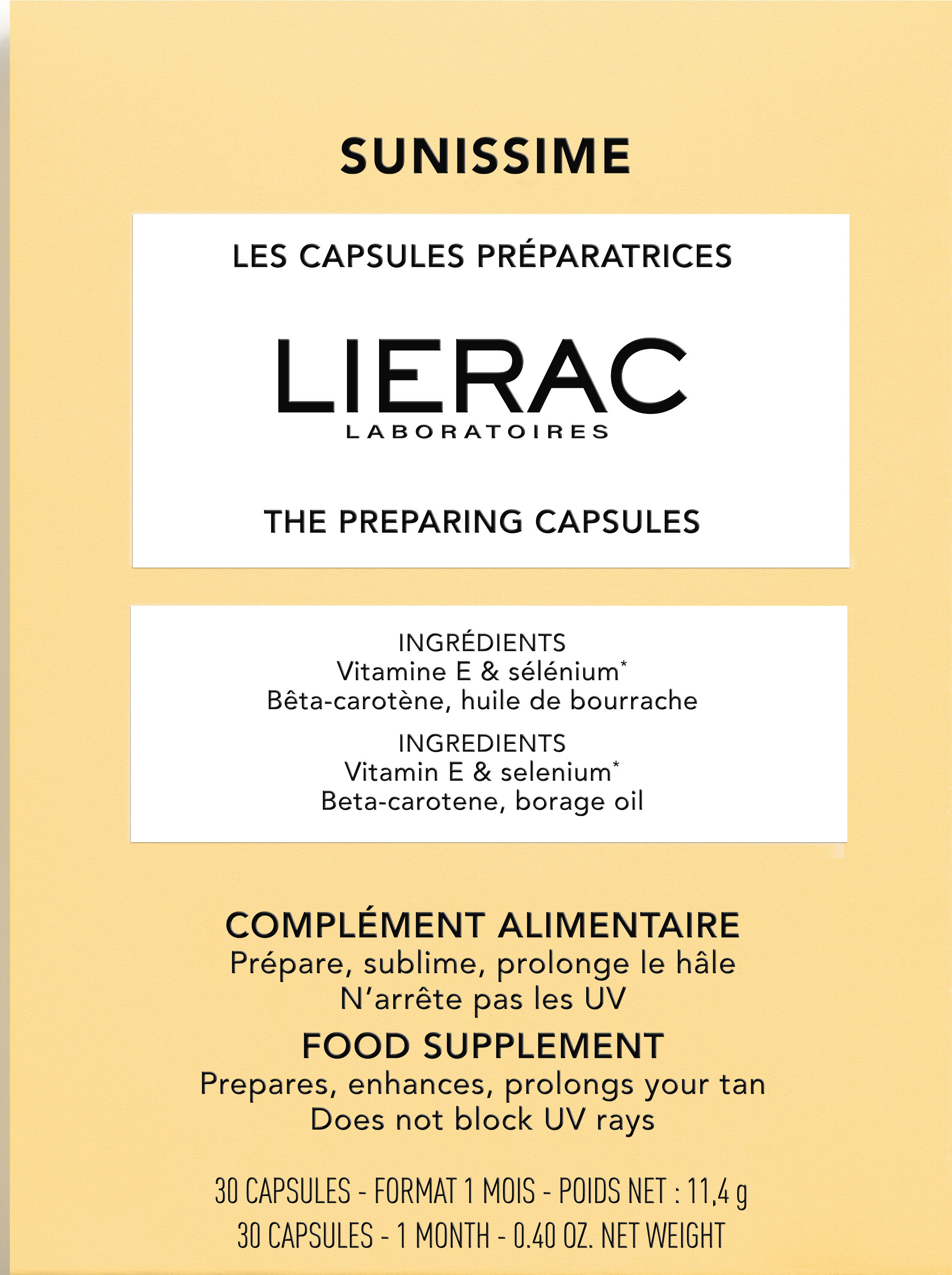 Lierac Sunissime capsule preparatrici duo 30 capsule