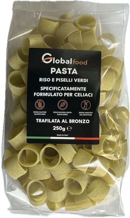 global food srl Calamarata di riso e piselli verdi 250 g