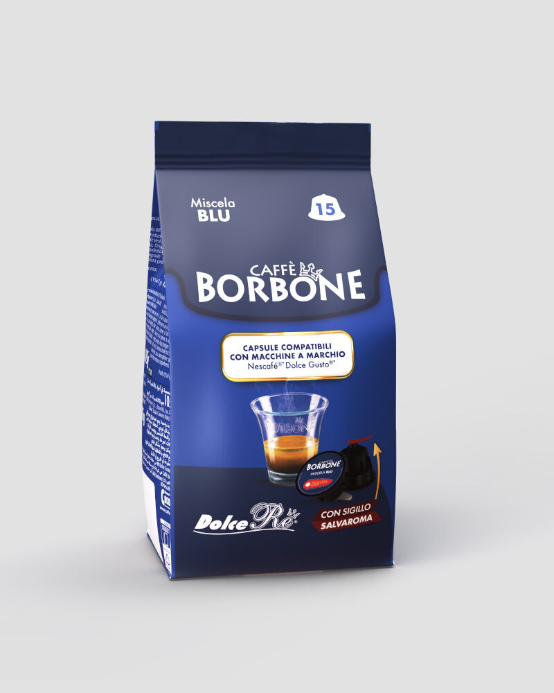 Caffè Borbone 90 Capsule compatibili Nescafè Dolce Gusto BLU