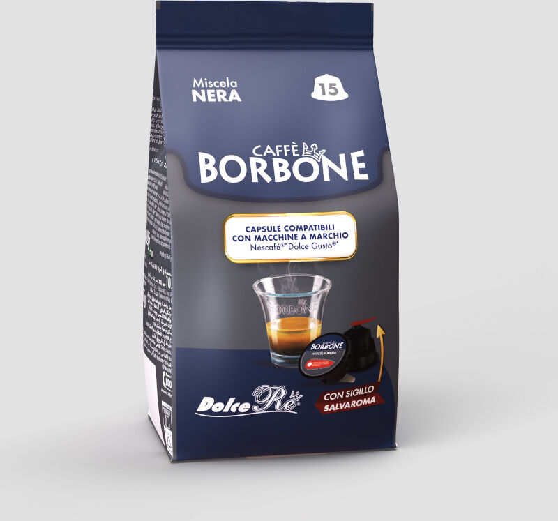 Caffè Borbone 90 Capsule compatibili Nescafè Dolce Gusto NERO