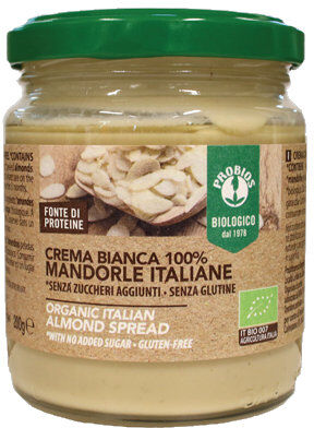 PROBIOS Crema Bianca 100% Mandorle Senza Glutine 200 Grammi