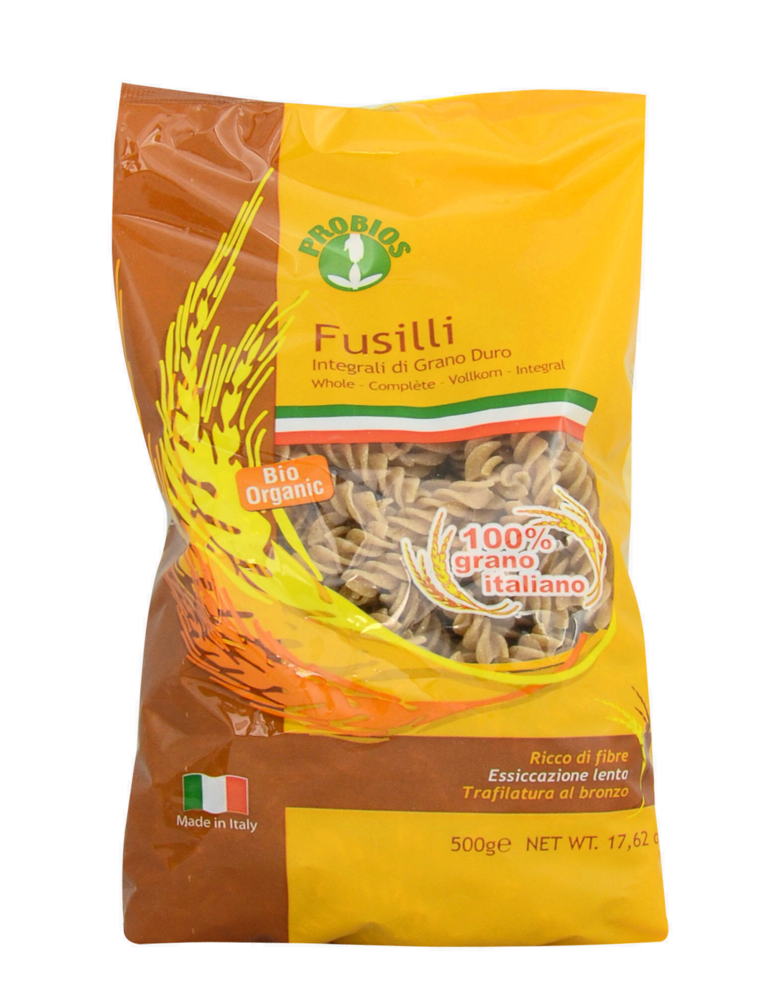 PROBIOS Fusilli Integrali Di Grano Duro 500 Grammi