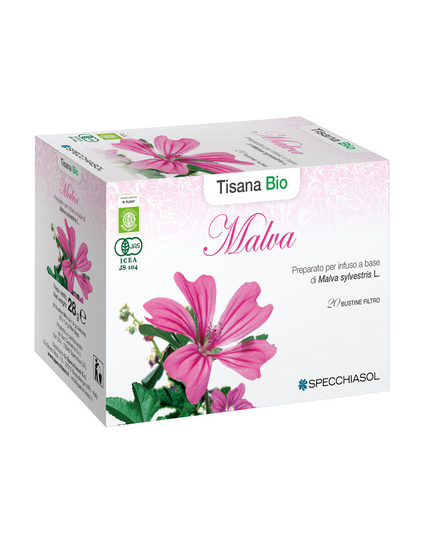 SPECCHIASOL Malva Tisana Bio 20 Bustine Da 1,4 Grammi