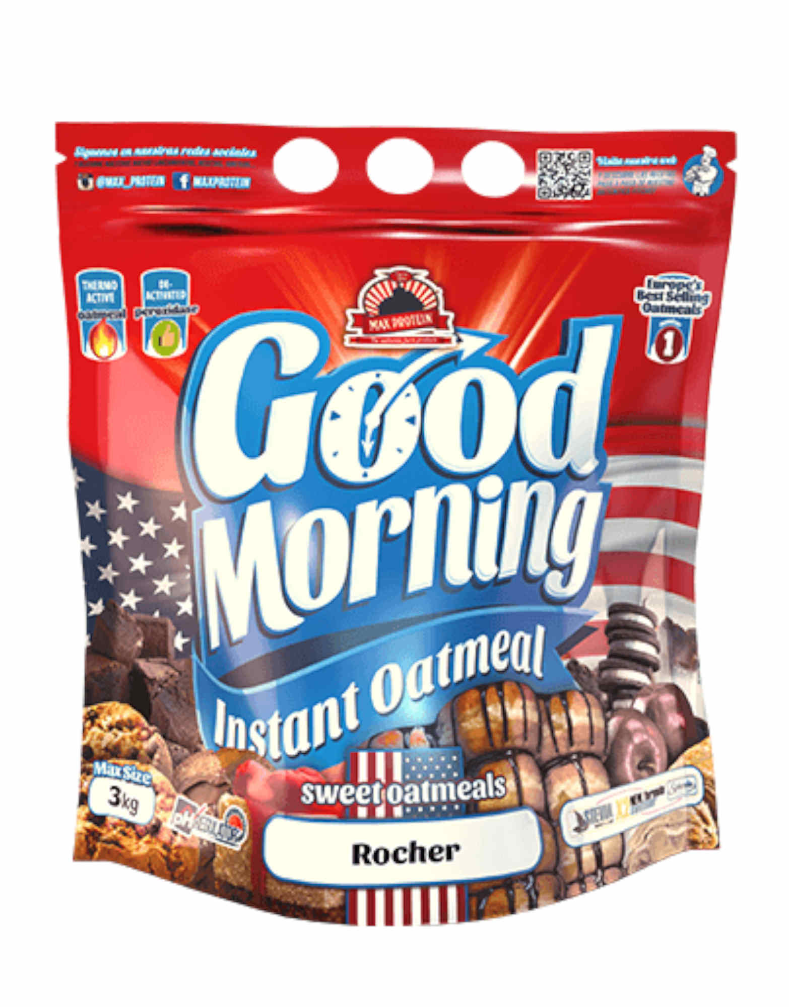 UNIVERSAL MCGREGOR Max Protein - Good Morning Instant Oatmeal 3000 Grammi Burro Di Arachidi