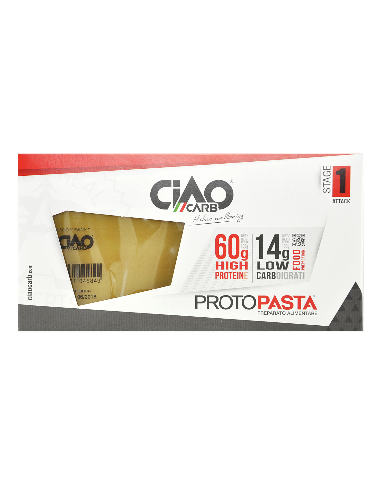 CIAOCARB Protopasta Lasagna - Stage 1 150 Grammi
