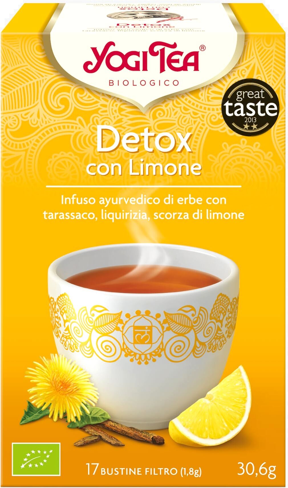 Yogi Tea - Detox Con Limone 17 Bustine Da 1,8 Grammi