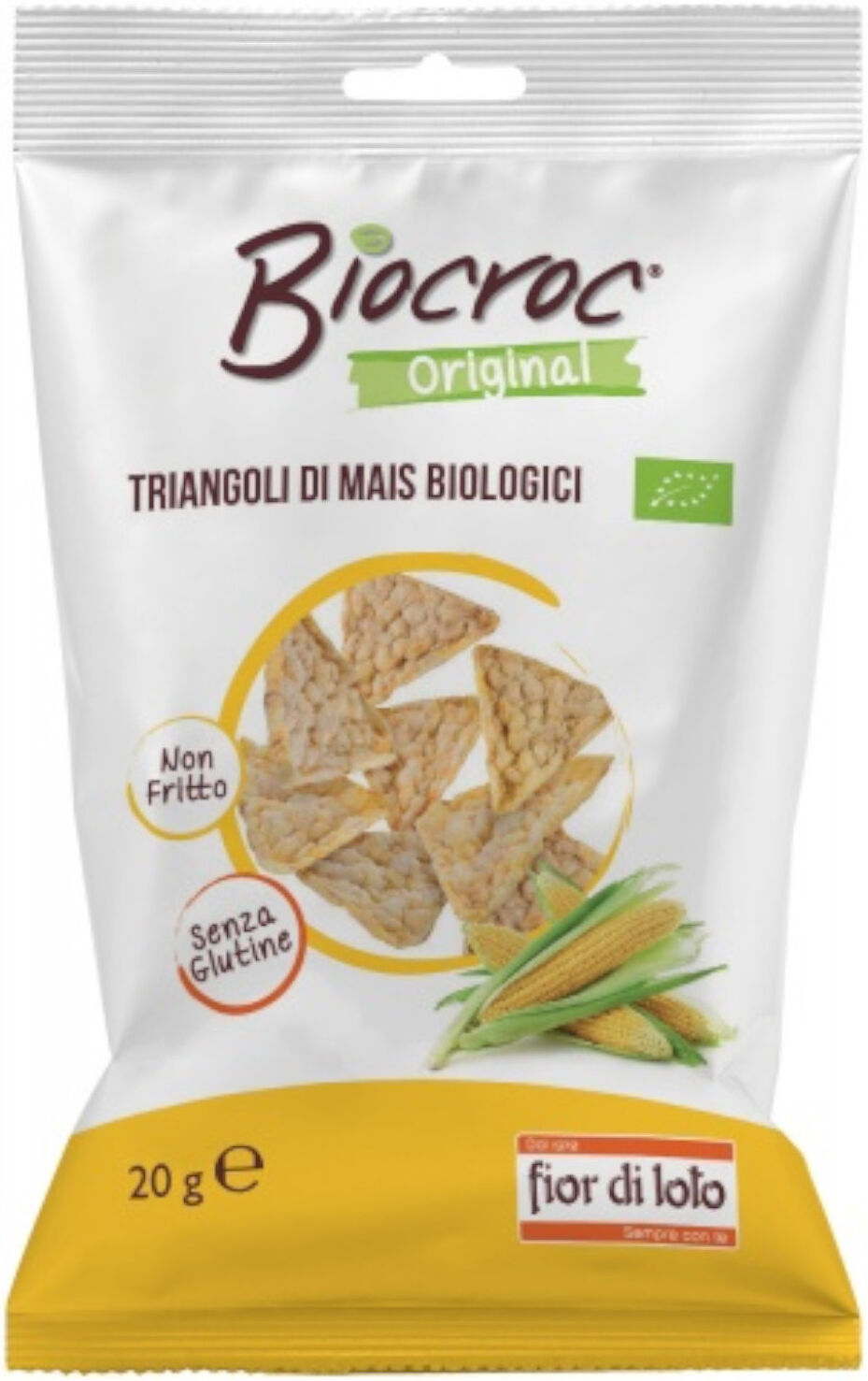 FIOR DI LOTO Biocroc - Triangoli Di Mais Biologici 20 Grammi