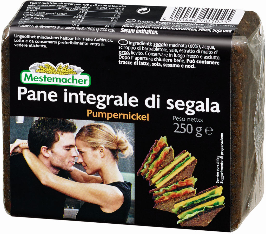 MESTEMACHER Pane Integrale Di Segale 250 Grammi - Black