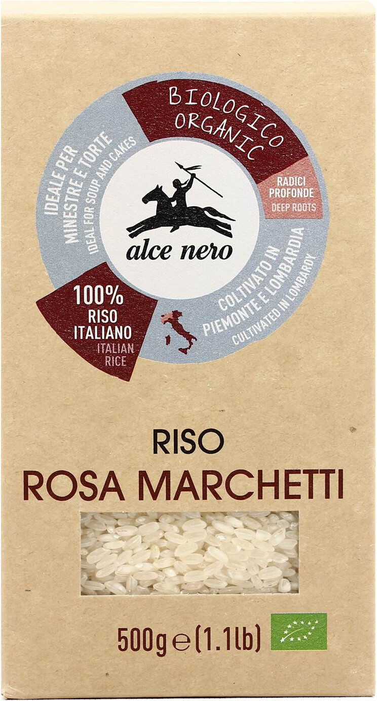 ALCE NERO Riso Rosa Marchetti 500 Grammi