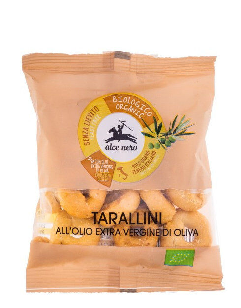 ALCE NERO Tarallini All'Olio Extra Vergine Di Oliva 40 Grammi