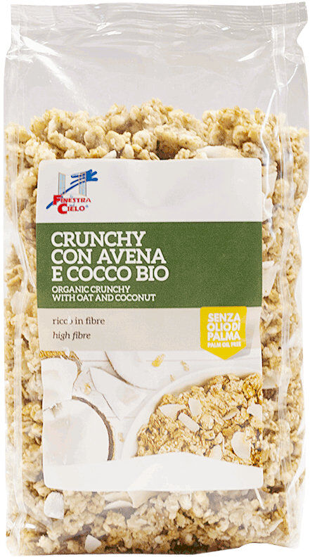 LA FINESTRA SUL CIELO Crunchy Con Avena E Cocco Bio 375 Grammi