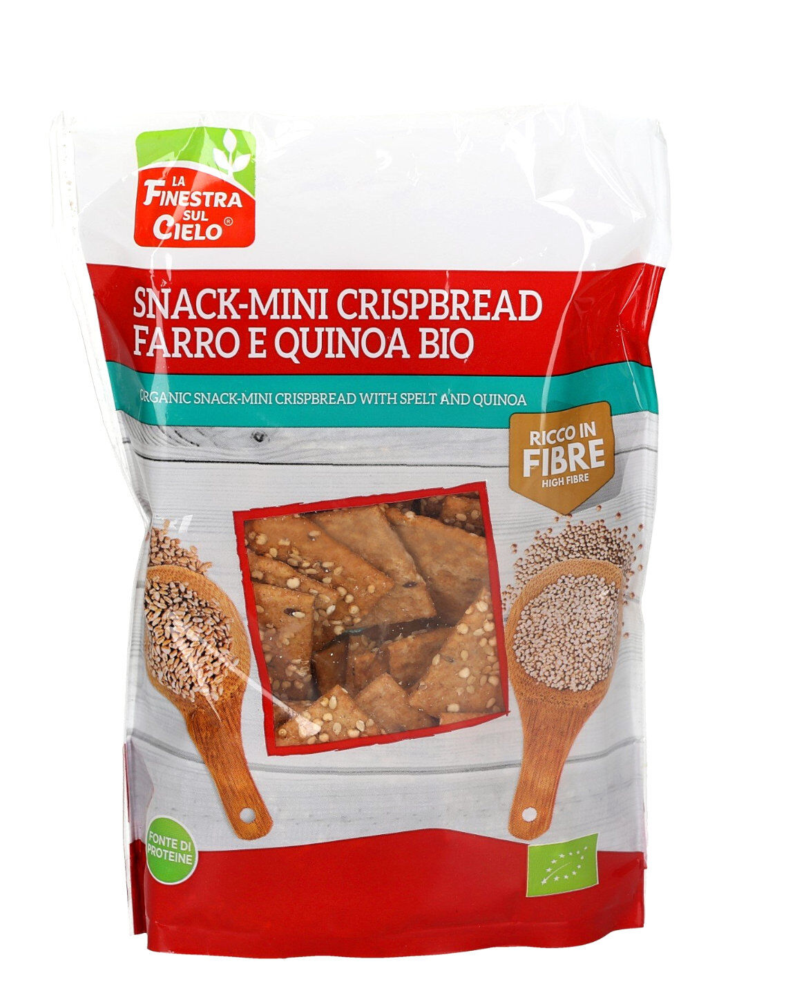 LA FINESTRA SUL CIELO Snack-Mini Crispbread Farro E Quinoa Bio 110 Grammi