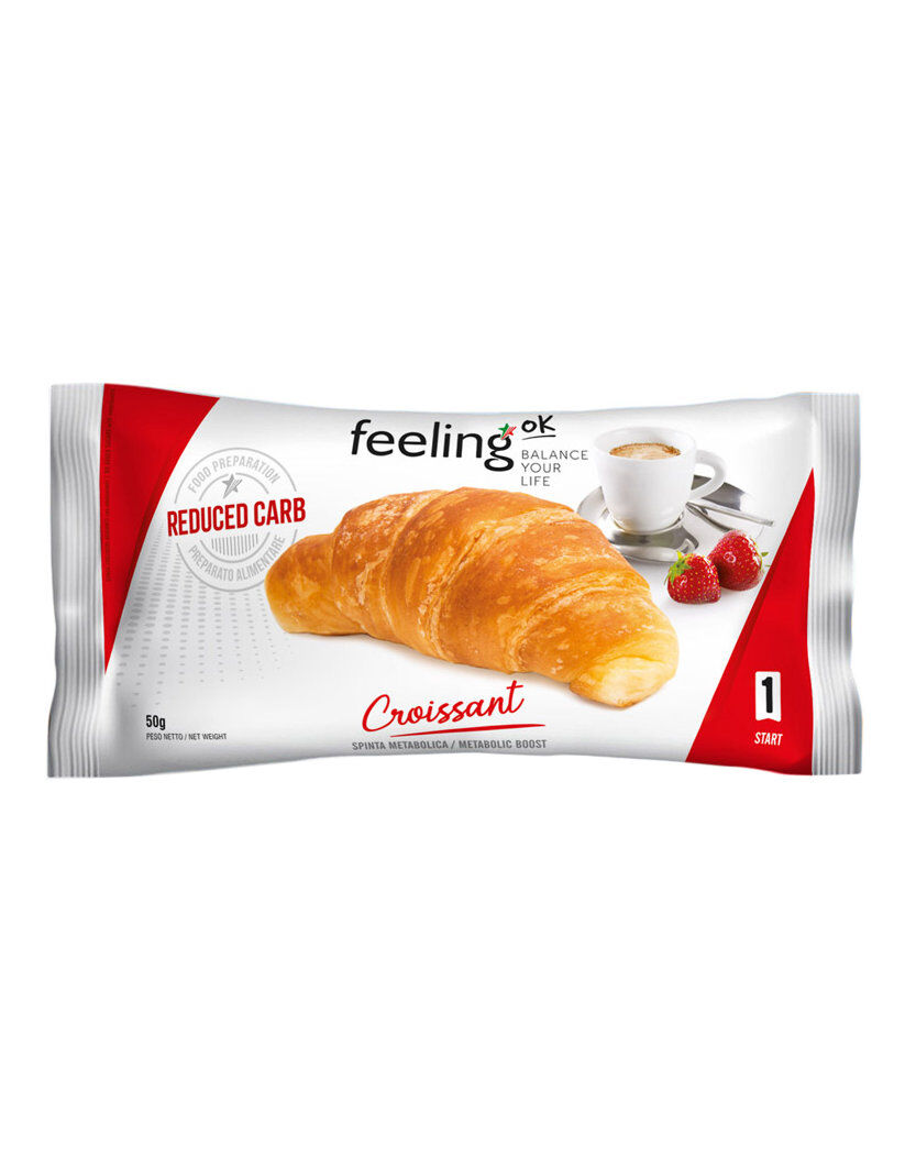 FEELINGOK Start 1 - Croissant 1 Snack Da 50 Grammi