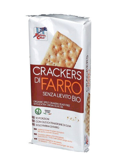 LA FINESTRA SUL CIELO Crackers Bio Di Farro Senza Lievito 280 Grammi